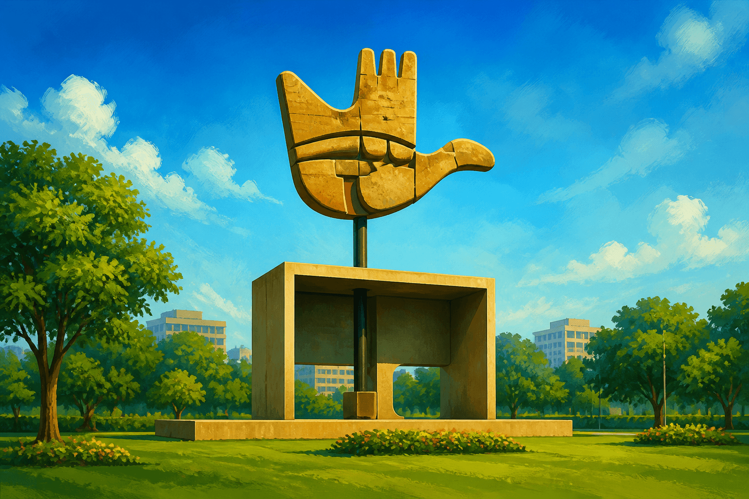 Chandigarh — Open Hand Monument