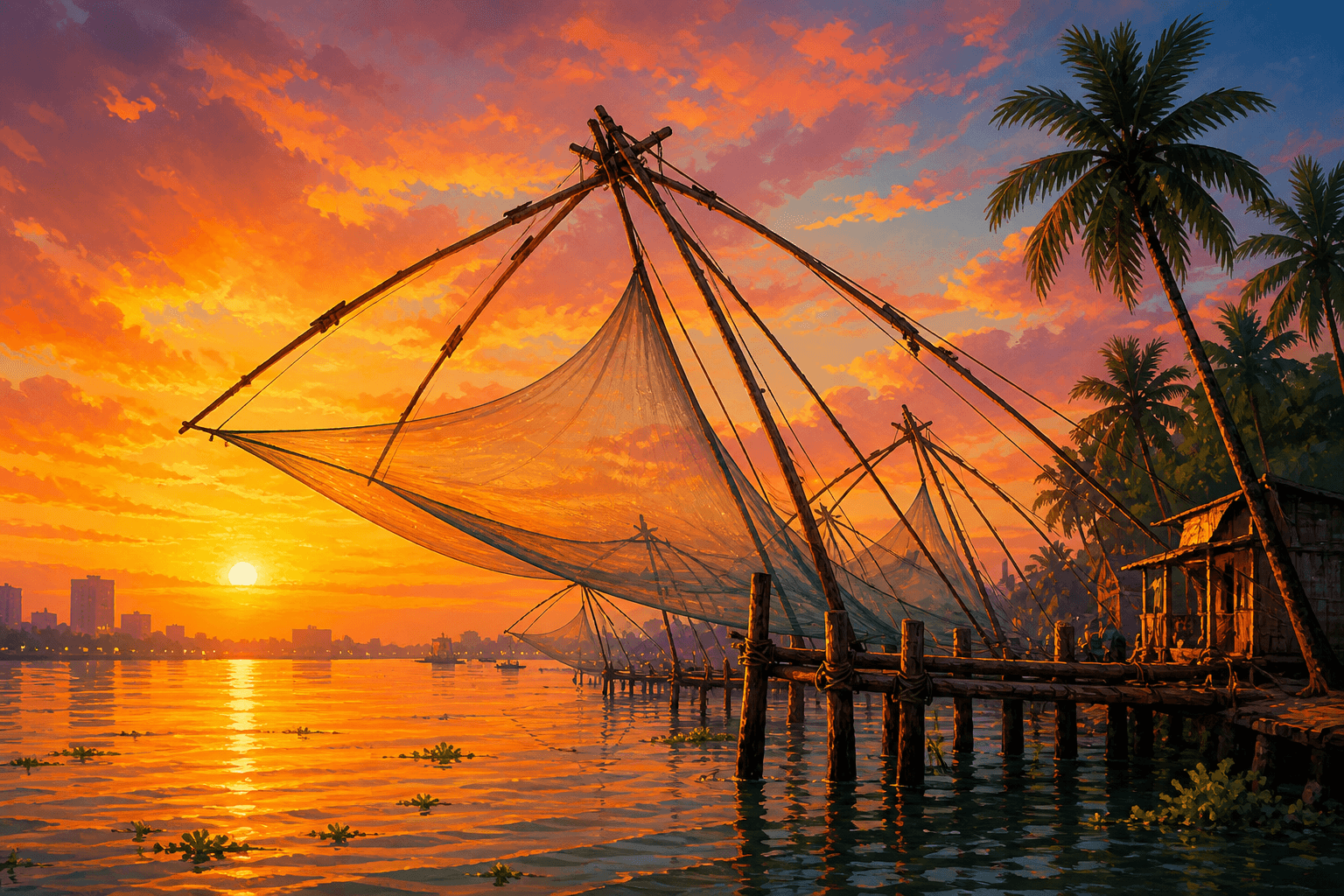 Kochi — Chinese fishing nets